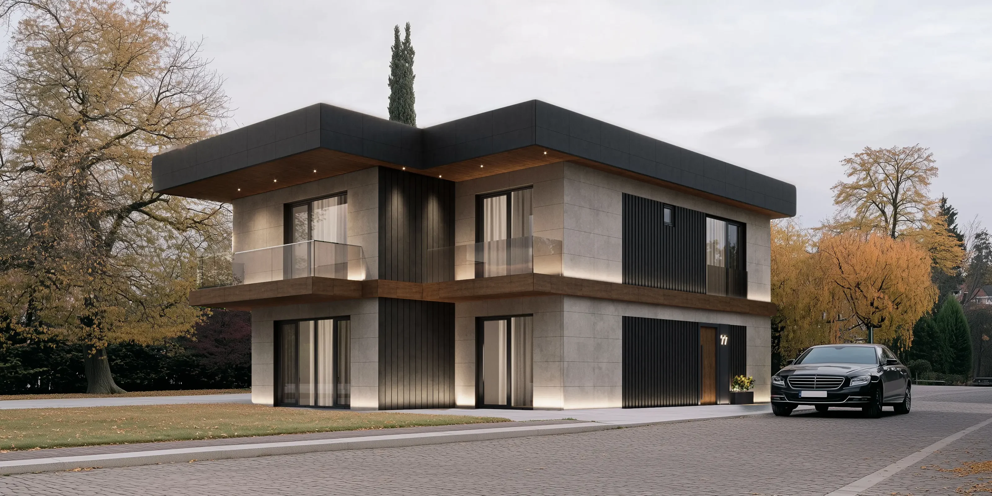 modern_iki_katlı_aile_villa_modern cephe design